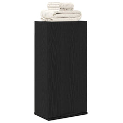 vidaXL Wall-mounted Cabinet Black Oak 32x20x67 cm Engineered Wood 4