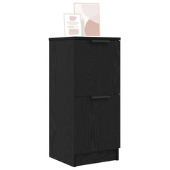 vidaXL Sideboard Black Oak 30 x 30 x 70 cm Engineered Wood 3