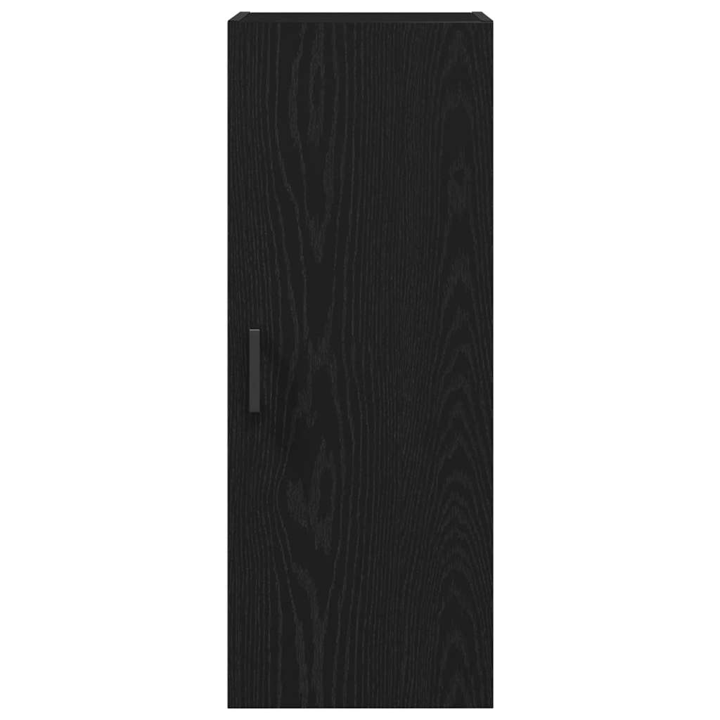 vidaXL Wall Mounted Cabinet Black Oak 34.5x34x90 cm Engineered Wood 6