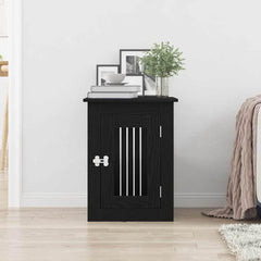 Dog Crate Furniture 45x62x59 cm Engineered Wood Black oak