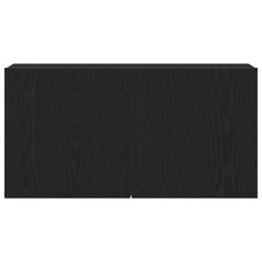 vidaXL TV Cabinet Black Oak 80x30x41 cm Engineered Wood 6