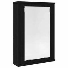 vidaXL Bathroom Mirror Cabinet Black Oak 42x12x60 cm Engineered Wood 2