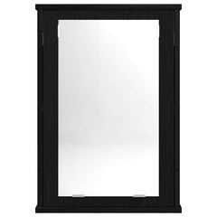 vidaXL Bathroom Mirror Cabinet Black Oak 42x12x60 cm Engineered Wood 4