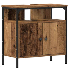 vidaXL Bathroom Sink Cabinet Old Wood 60x30x60 cm Engineered Wood 2