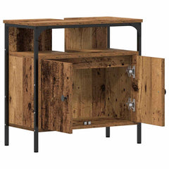 vidaXL Bathroom Sink Cabinet Old Wood 60x30x60 cm Engineered Wood 4