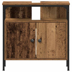 vidaXL Bathroom Sink Cabinet Old Wood 60x30x60 cm Engineered Wood 5
