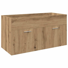vidaXL Sink Cabinet with Built-in Basin Artisan Oak Engineered Wood 4