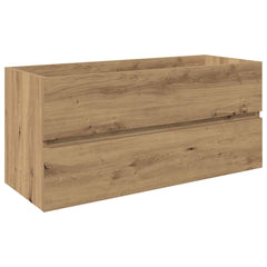 vidaXL Sink Cabinet with Built-in Basin and Faucet Artisan Oak 4