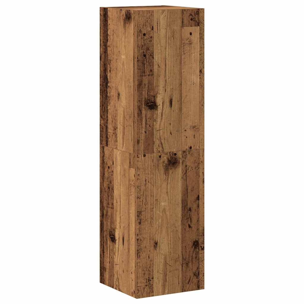 TV Cabinet Set Engineered Wood 6 pcs Old wood
