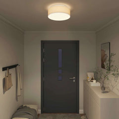 vidaXL Ceiling Lamp with Spotlights White 38 x 38 x 13.5 cm Fabric 3