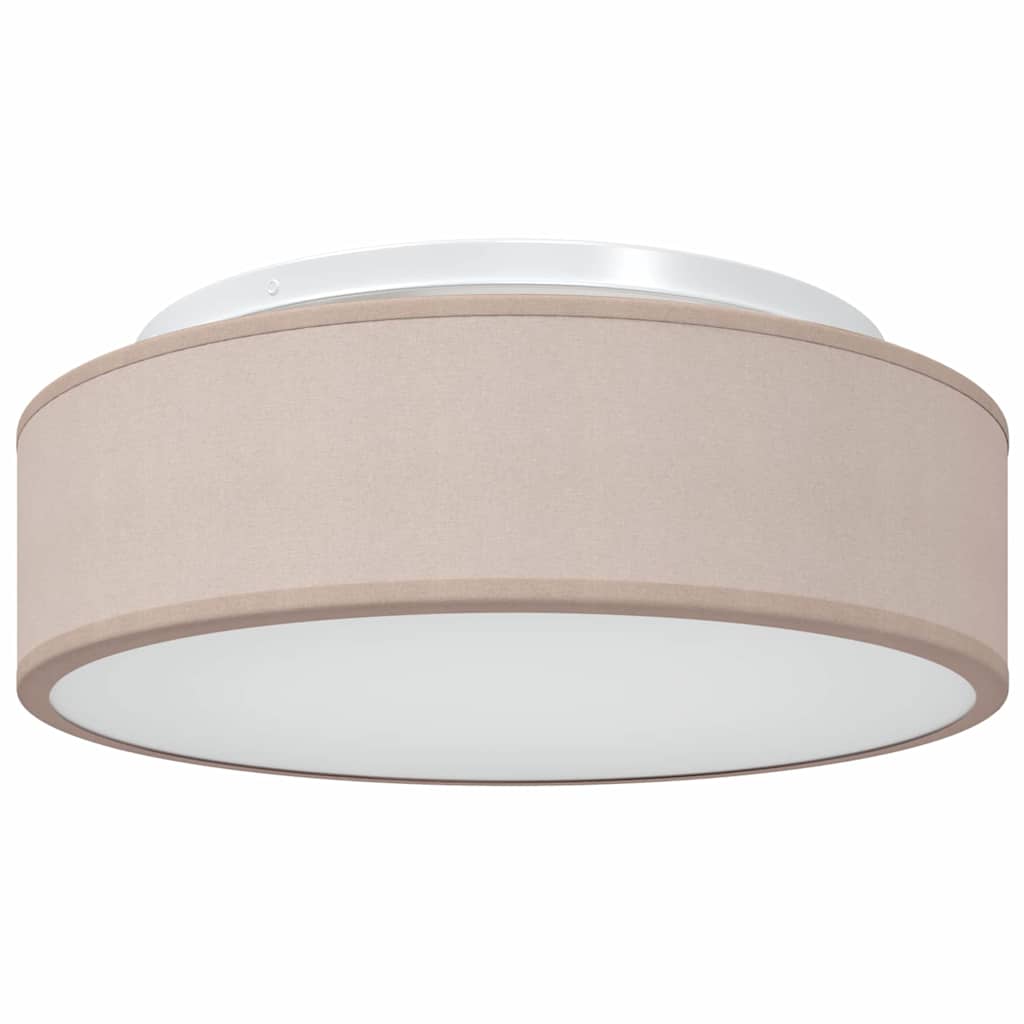 vidaXL Ceiling Lamp with Spotlights Taupe 38 x 38 x 13.5 cm Fabric 2