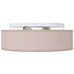 vidaXL Ceiling Lamp with Spotlights Taupe 38 x 38 x 13.5 cm Fabric 5