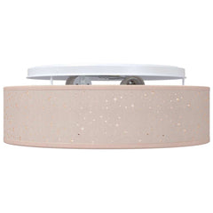 vidaXL Ceiling Lamp with Spotlights Taupe 38 x 38 x 13.5 cm Fabric 5