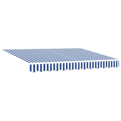 vidaXL Awning Canopy Replacement for 3.5x2 m Blue & White Stripe 2