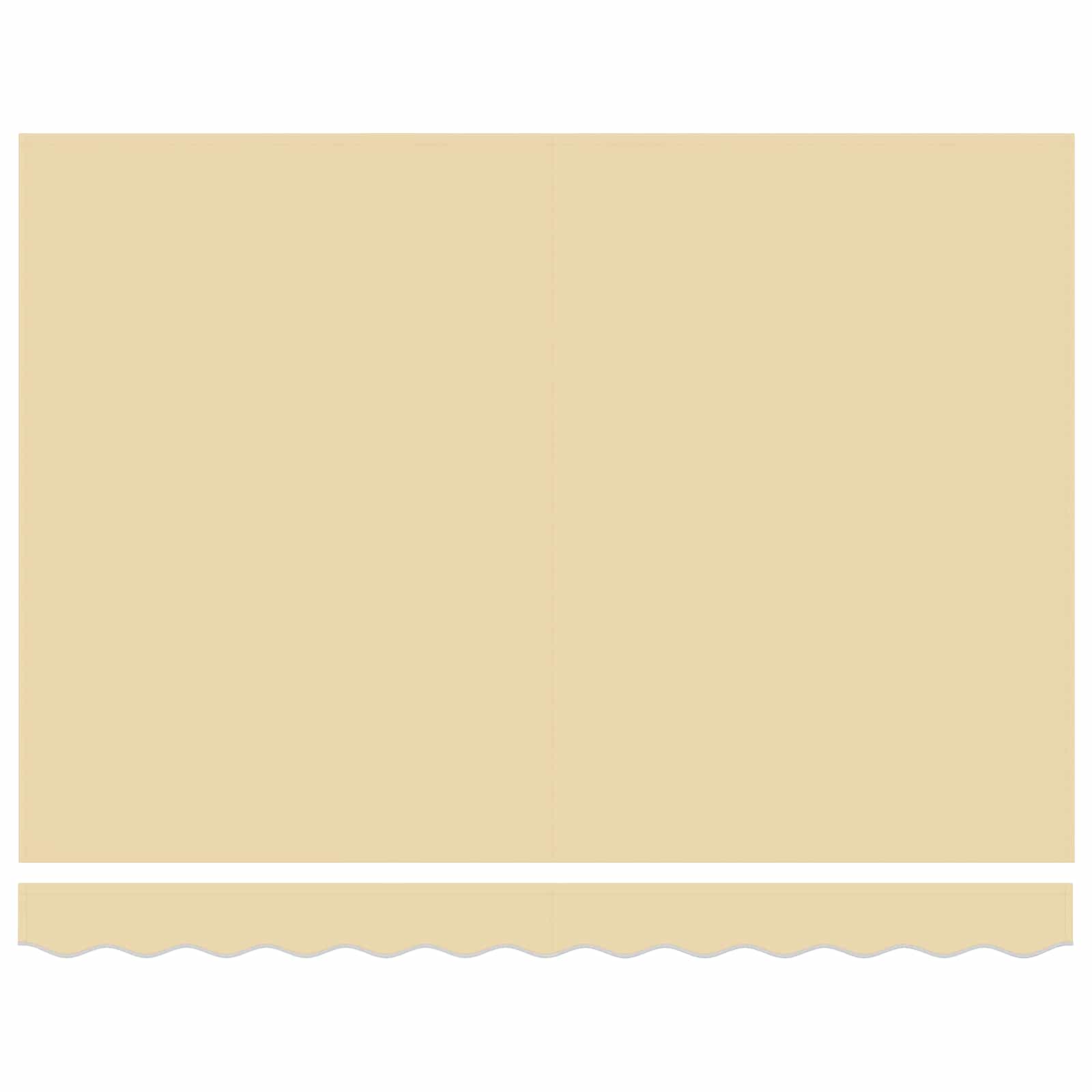 vidaXL Awning Canopy Replacement for 3.5x2 m Cream Polyester 4