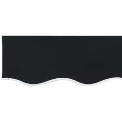 vidaXL Awning Canopy Replacement for 3x2.5 m Black Polyester 6