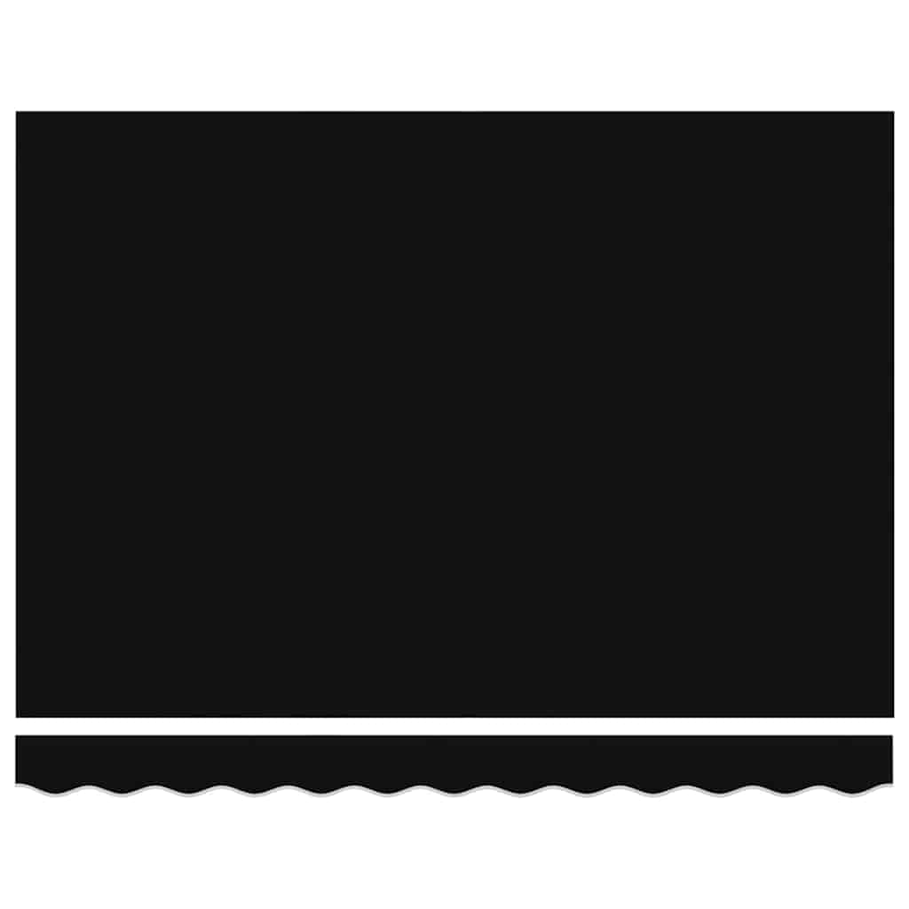 vidaXL Awning Canopy Replacement for 3x2.5 m Black Polyester 5