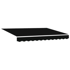 vidaXL Awning Canopy Replacement for 3.5x2.5 m Black Polyester 2