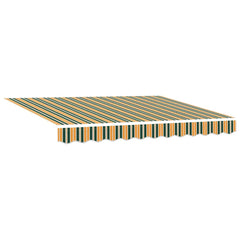 vidaXL Awning Replacement Fabric Green and Yellow 280 x 245 cm 2