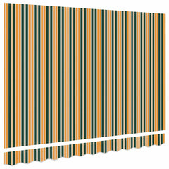 vidaXL Awning Replacement Fabric Green and Yellow 280 x 245 cm 4