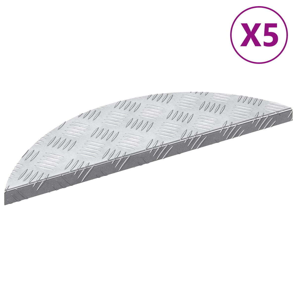 Stair Tread Silver Aluminium