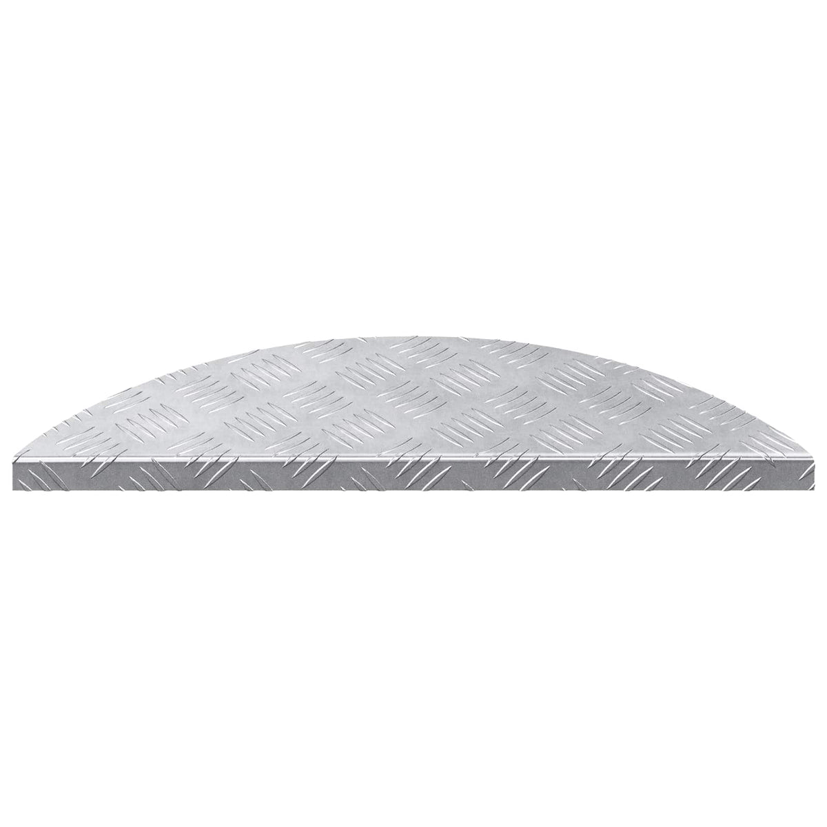 vidaXL Stair Tread 5 pcs 60 x 18 x 2.5 cm Silver Aluminium Crescent 2