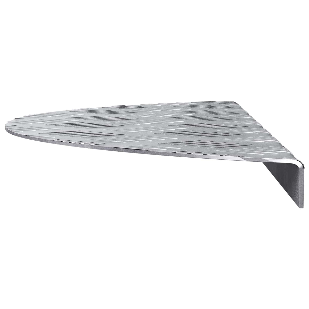 vidaXL Stair Tread 5 pcs 60 x 18 x 2.5 cm Silver Aluminium Crescent 5