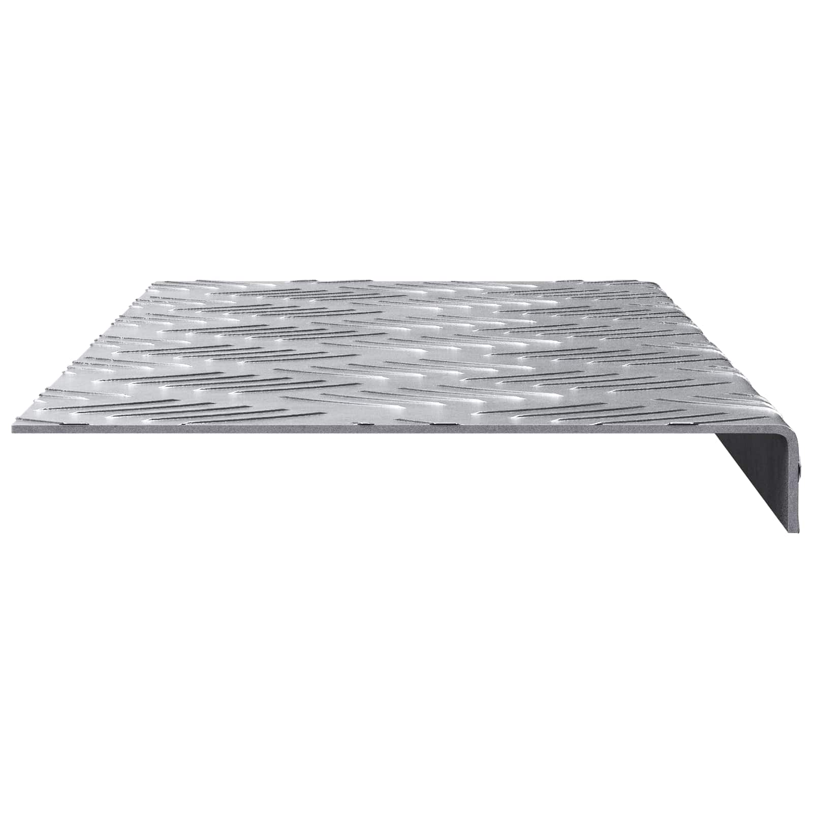 vidaXL Stair Tread 5 pcs 60 x 18 x 2.5 cm Silver Aluminium Rectangular 3
