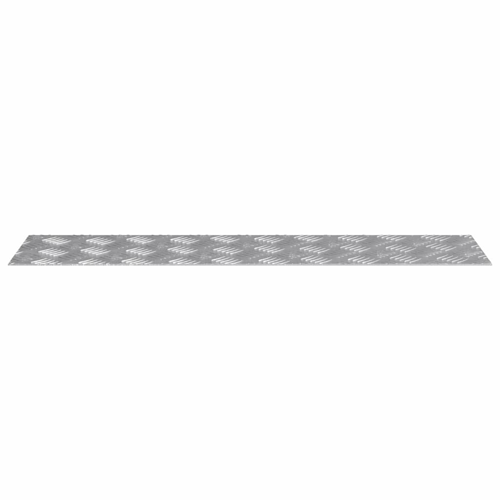 vidaXL Stair Tread 4 pcs 80 x 20 cm Silver Aluminium Rectangular 4