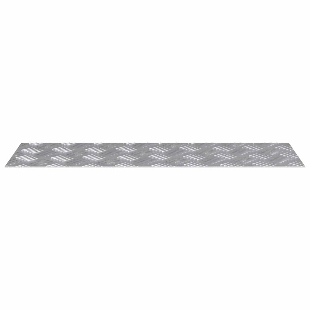 vidaXL Stair Tread 4 pcs 75 x 25 cm Silver Aluminium Rectangular 4