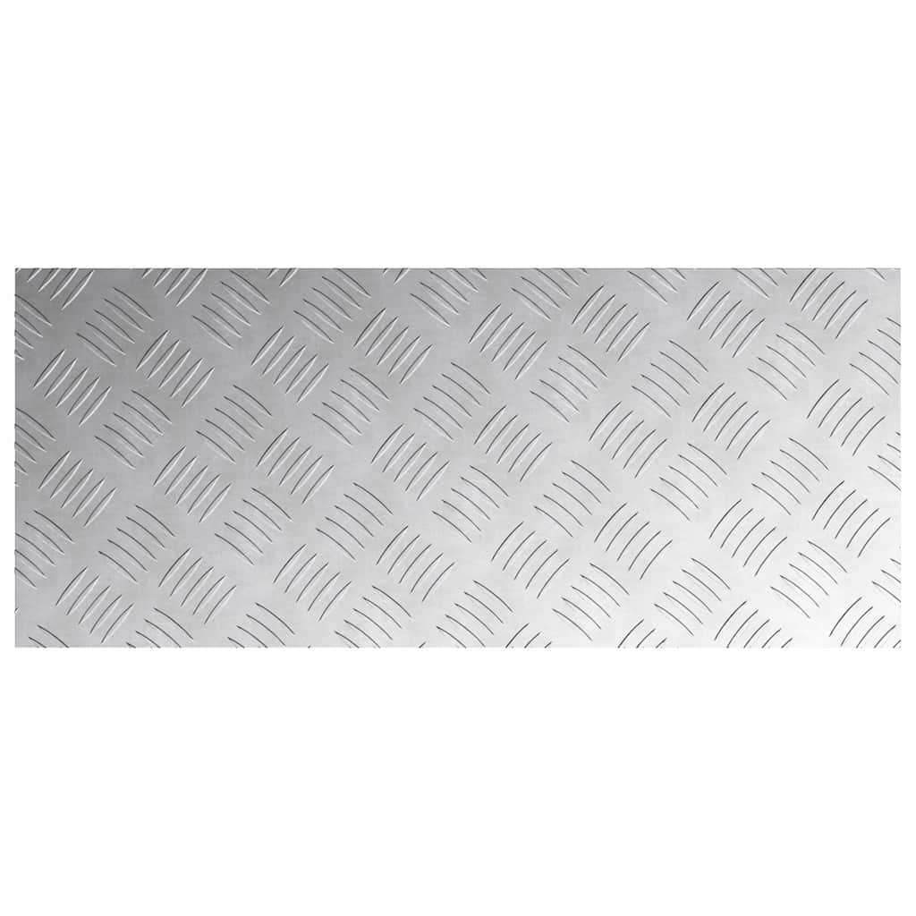 vidaXL Stair Tread 4 pcs 70 x 30 cm Silver Aluminium Rectangular 5