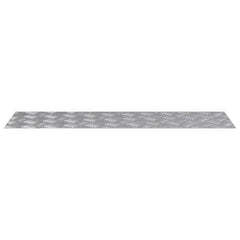 vidaXL Stair Tread 4 pcs 100 x 30 cm Silver Aluminium Rectangular 4