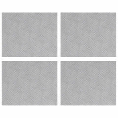 vidaXL Stair Tread 4 pcs 50 x 40 cm Silver Aluminium Rectangular 2