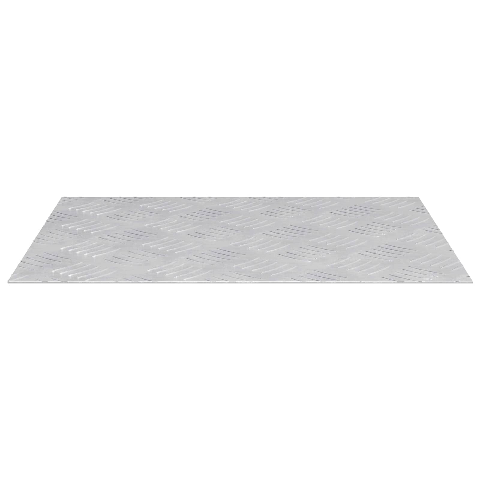 vidaXL Stair Tread 4 pcs 50 x 40 cm Silver Aluminium Rectangular 4
