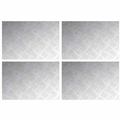 vidaXL Stair Tread 4 pcs 60 x 40 cm Silver Aluminium Rectangular 2