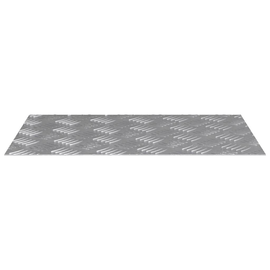 vidaXL Stair Tread 4 pcs 60 x 40 cm Silver Aluminium Rectangular 4