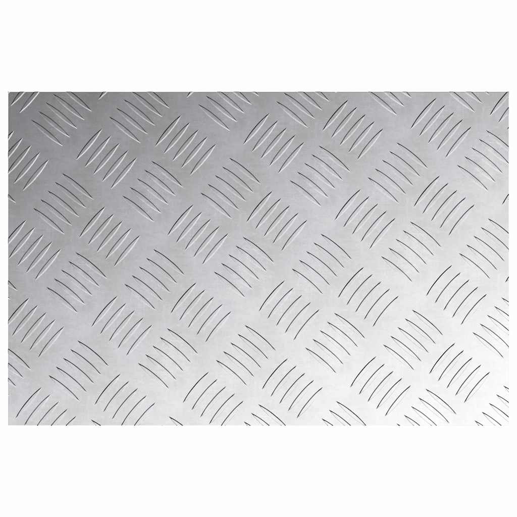 vidaXL Stair Tread 4 pcs 60 x 40 cm Silver Aluminium Rectangular 5