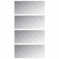 vidaXL Stair Tread 4 pcs 90 x 40 cm Silver Aluminium Rectangular 2