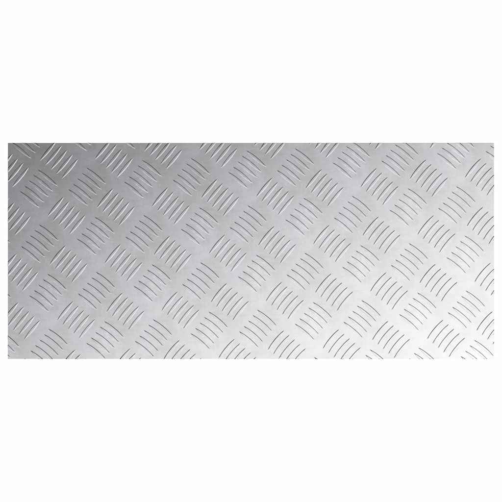 vidaXL Stair Tread 4 pcs 90 x 40 cm Silver Aluminium Rectangular 5