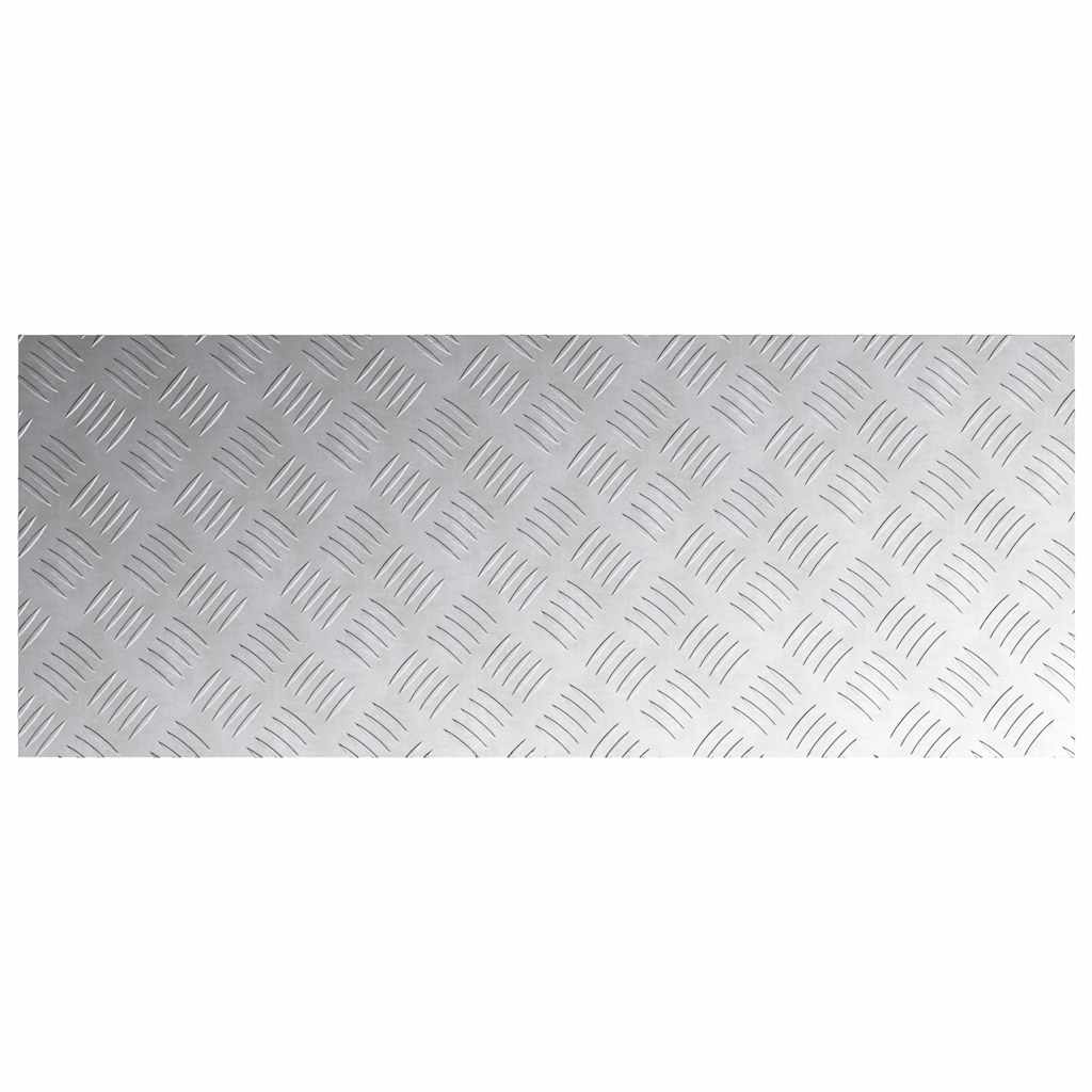 vidaXL Stair Tread 2 pcs 100 x 40 cm Silver Aluminium Rectangular 5