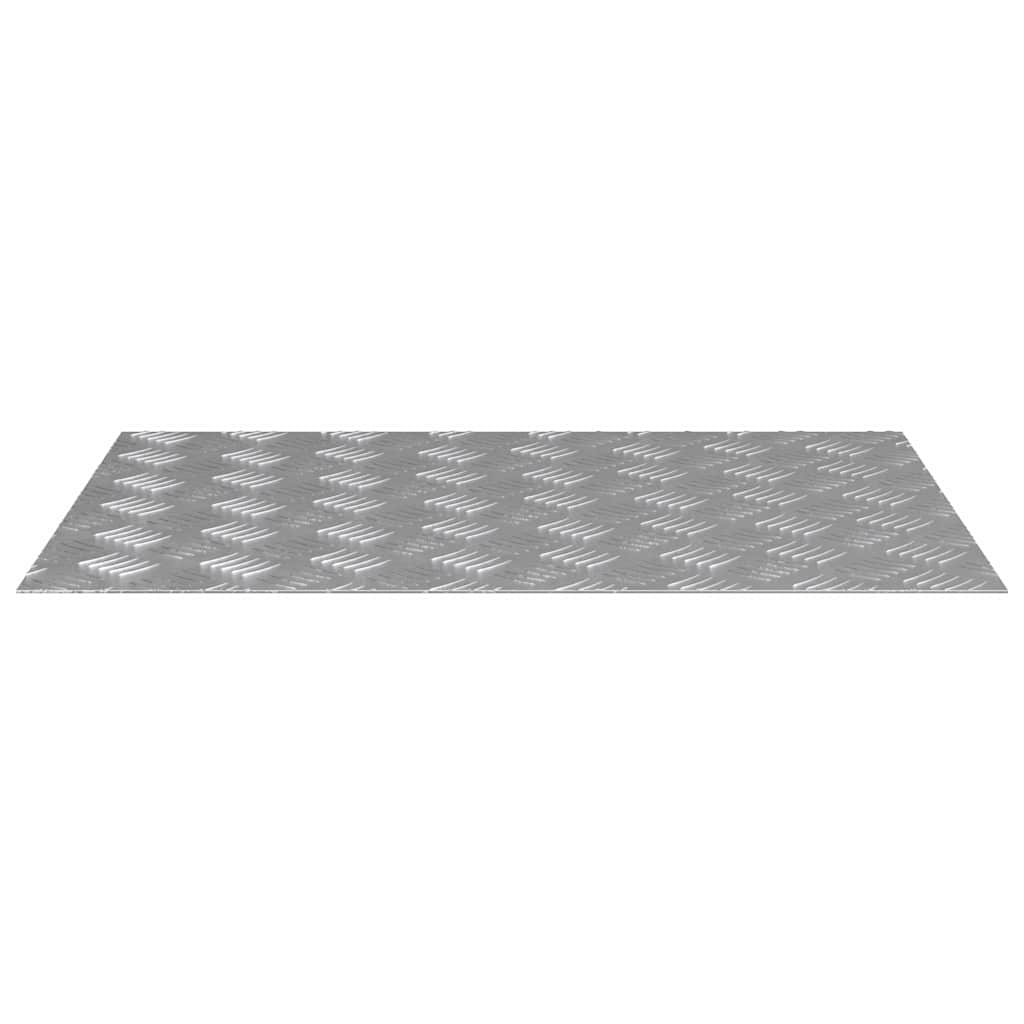 vidaXL Stair Tread 2 pcs 70 x 50 cm Silver Aluminium Rectangular 2