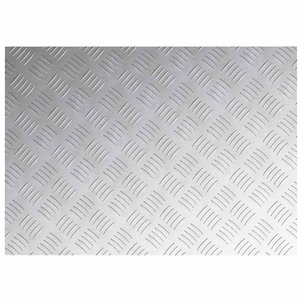 vidaXL Stair Tread 2 pcs 70 x 50 cm Silver Aluminium Rectangular 4