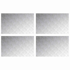 vidaXL Stair Tread 4 pcs 80 x 50 cm Silver Aluminium Rectangular 2