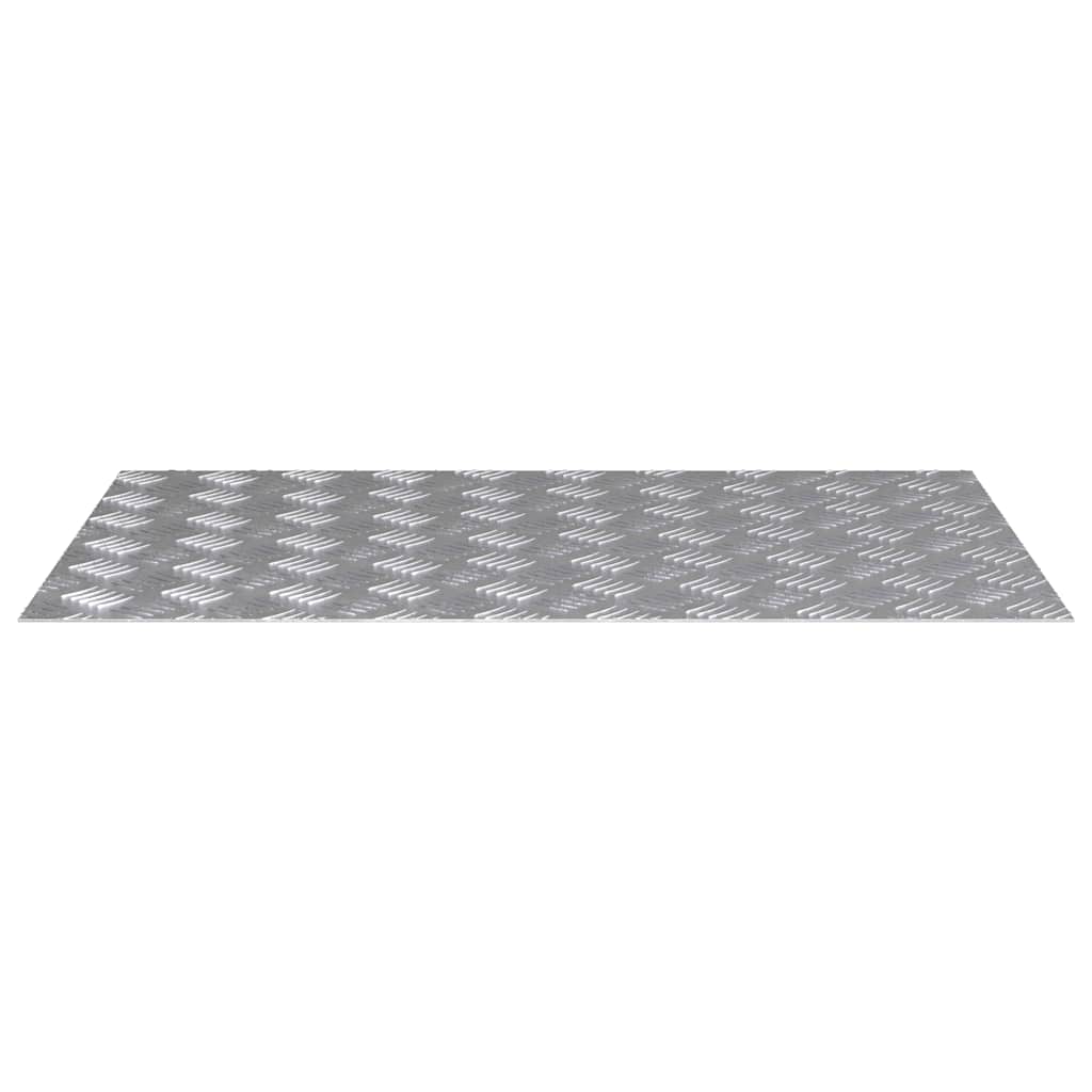 vidaXL Stair Tread 4 pcs 80 x 50 cm Silver Aluminium Rectangular 4