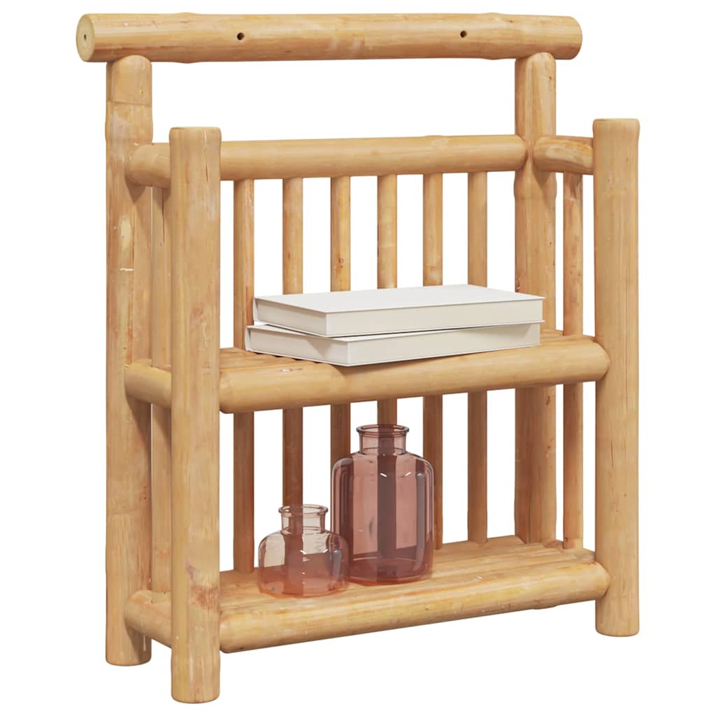 vidaXL Wall Shelf Wall-Mounted Natural 40 x 13 x 44 cm Bamboo 3