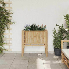 Raised Bed Brown 70 x 35 x Bamboo 70 cm