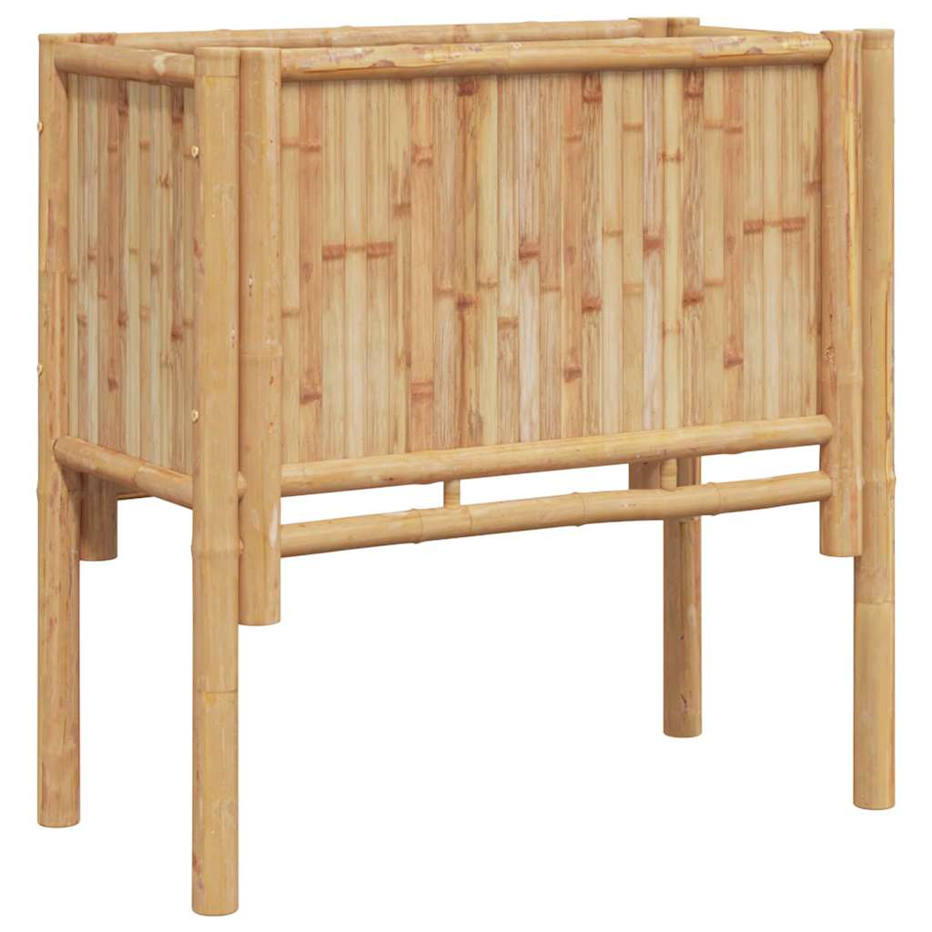 Raised Bed Brown 70 x 35 x Bamboo 70 cm
