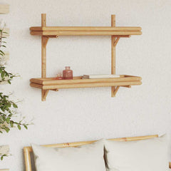 Wall Shelf Wall-Mounted Brown 39 x 26 x 60 cm Bamboo 75 cm