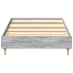 vidaXL Bed Frame Grey Sonoma 203 x 93 x 25 cm Engineered Wood 5