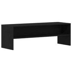 vidaXL TV Cabinet Black Oak 120x40x40 cm Engineered Wood 2